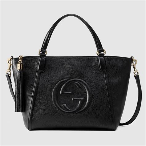 gucci guilty leather|gucci black leather tote bag.